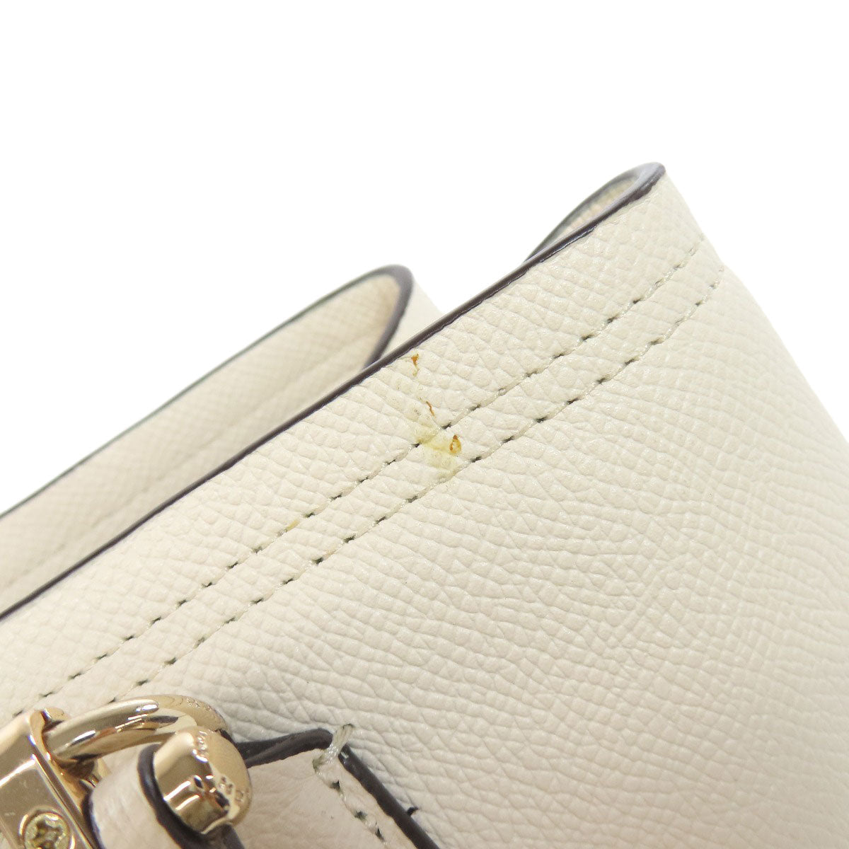 Coach Handbag F34563 Leather White Logo