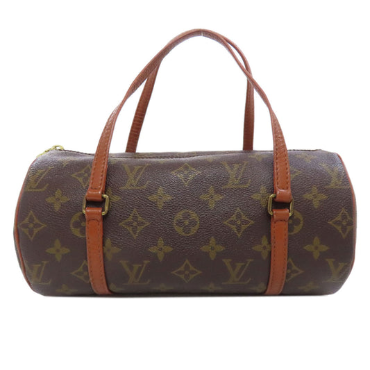 Louis Vuitton Tote Bag M51366 Monogram Canvas Brown Papillon 26 Old Women Used Authentic