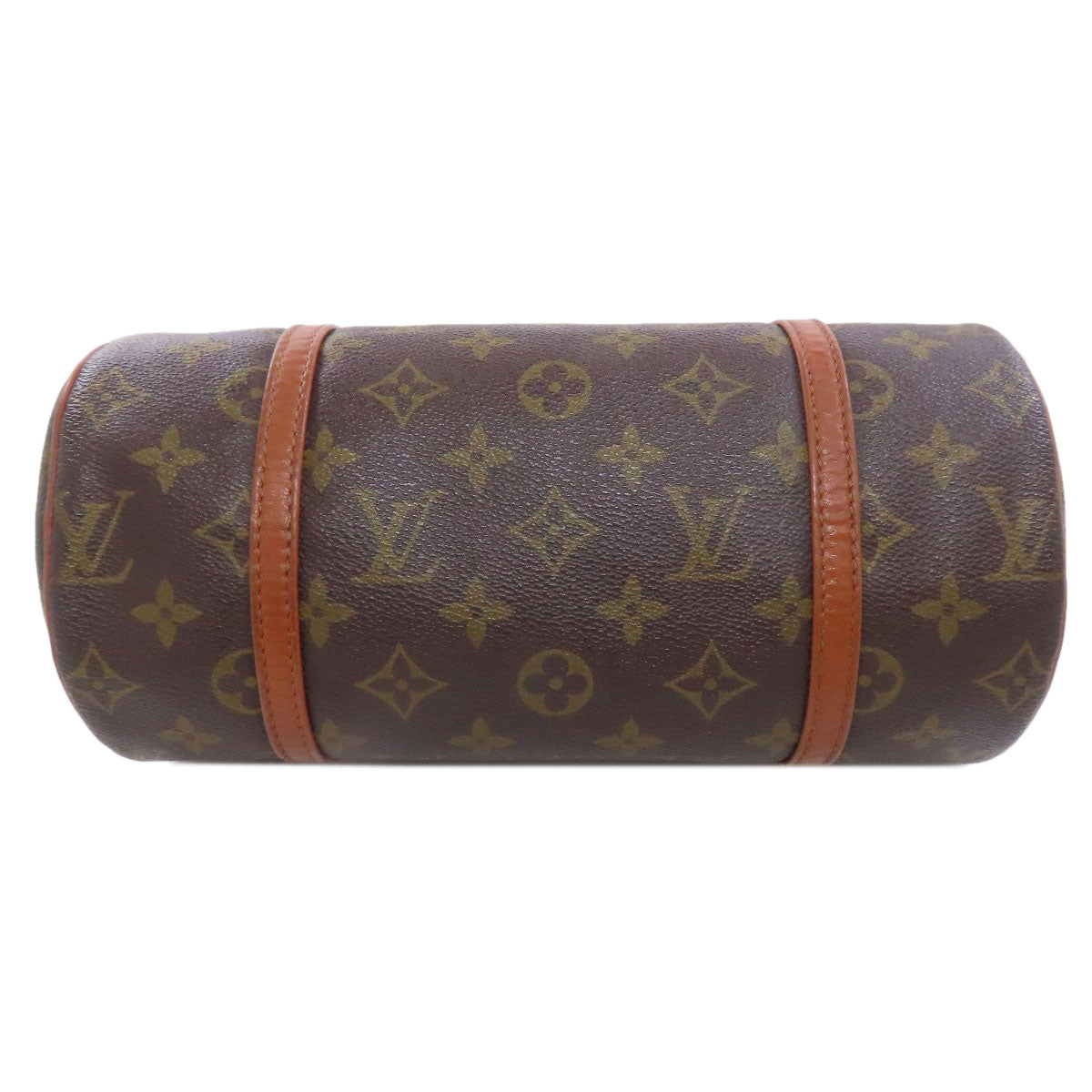 Louis Vuitton Tote Bag M51366 Monogram Canvas Brown Papillon 26 Old Women Used Authentic