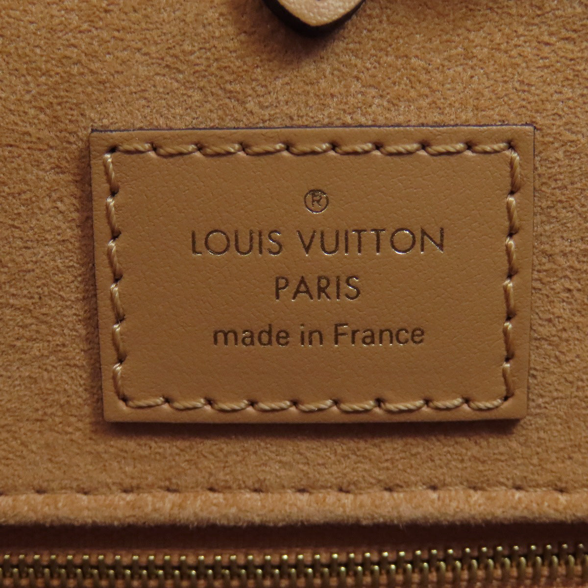 Louis Vuitton Tote Bag M45982 Ann Platt Beige On The Go Mm Women Used Authentic