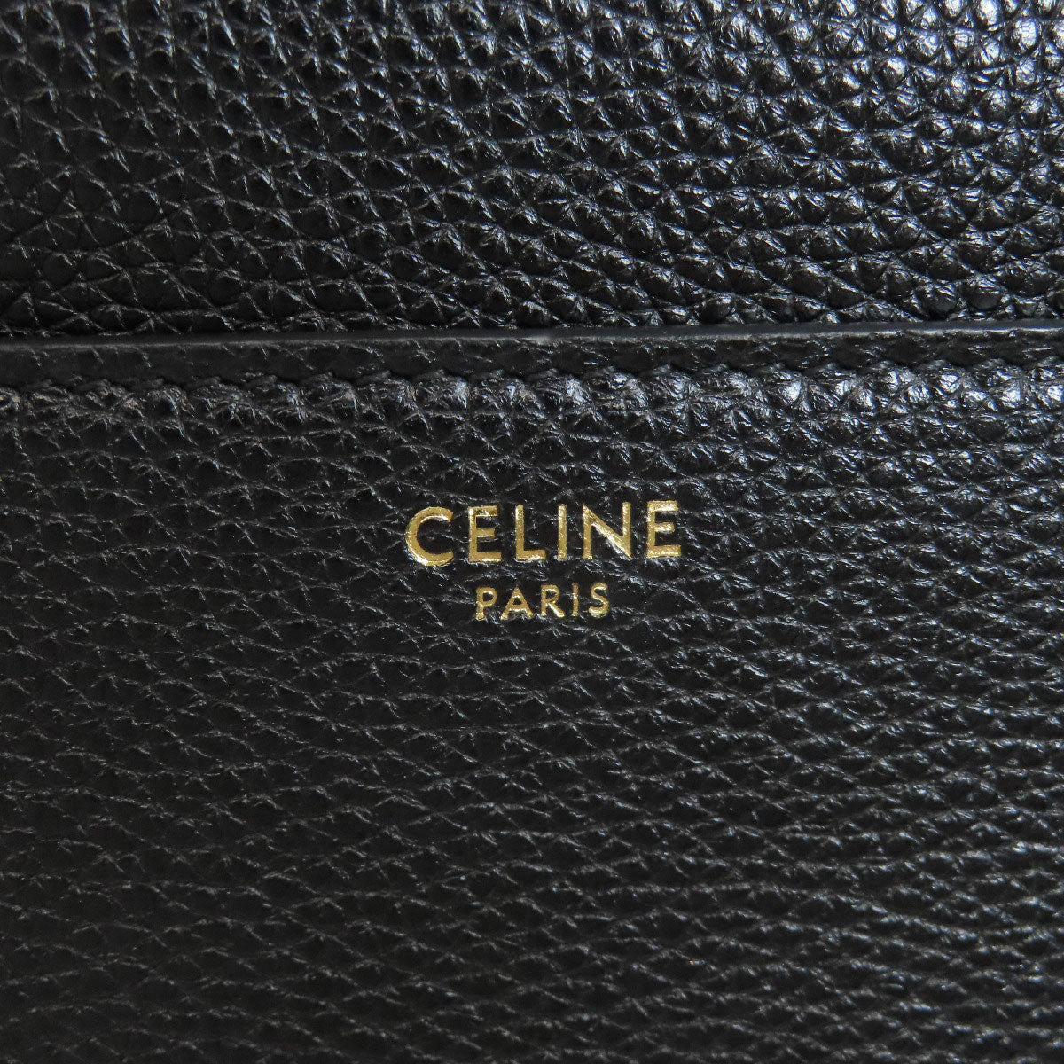 Celine Handbag Calfskin Black 16 Seise 2 Way Women Used Authentic