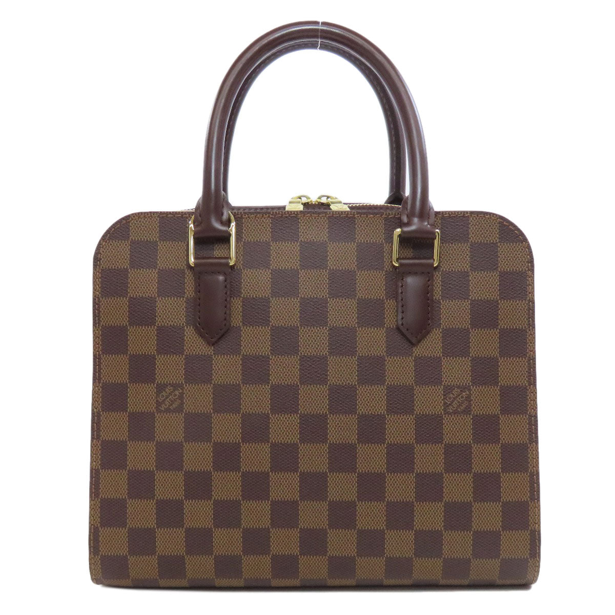 Louis Vuitton Handbag N51155 Damier Canvas Brown Triana Women Used Authentic