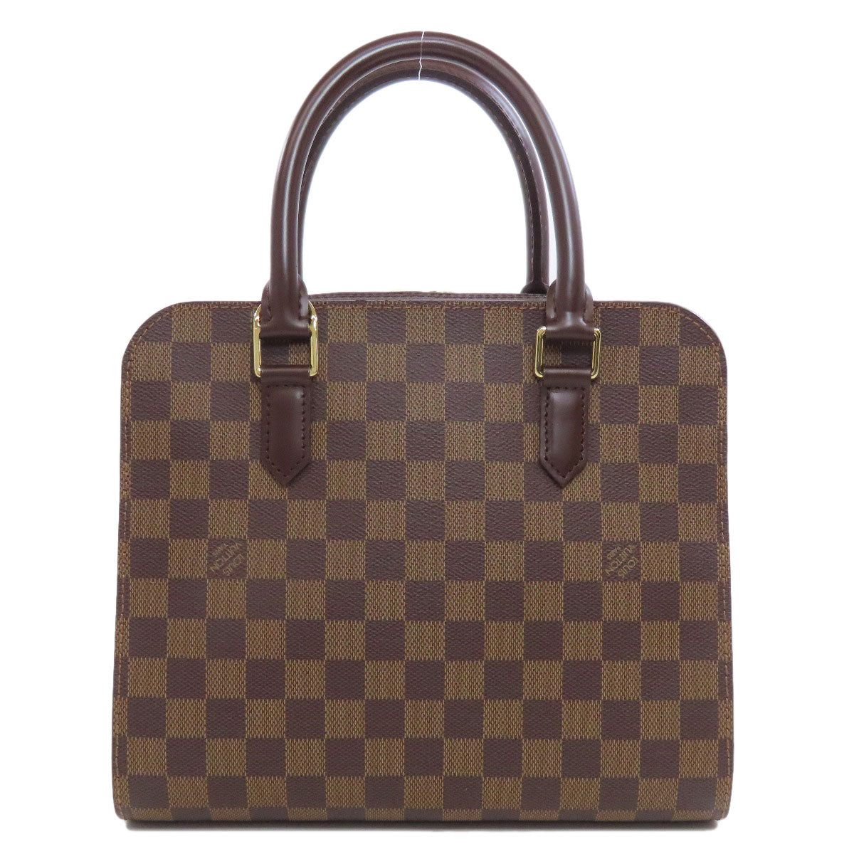 Louis Vuitton Handbag N51155 Damier Canvas Brown Triana Women Used Authentic