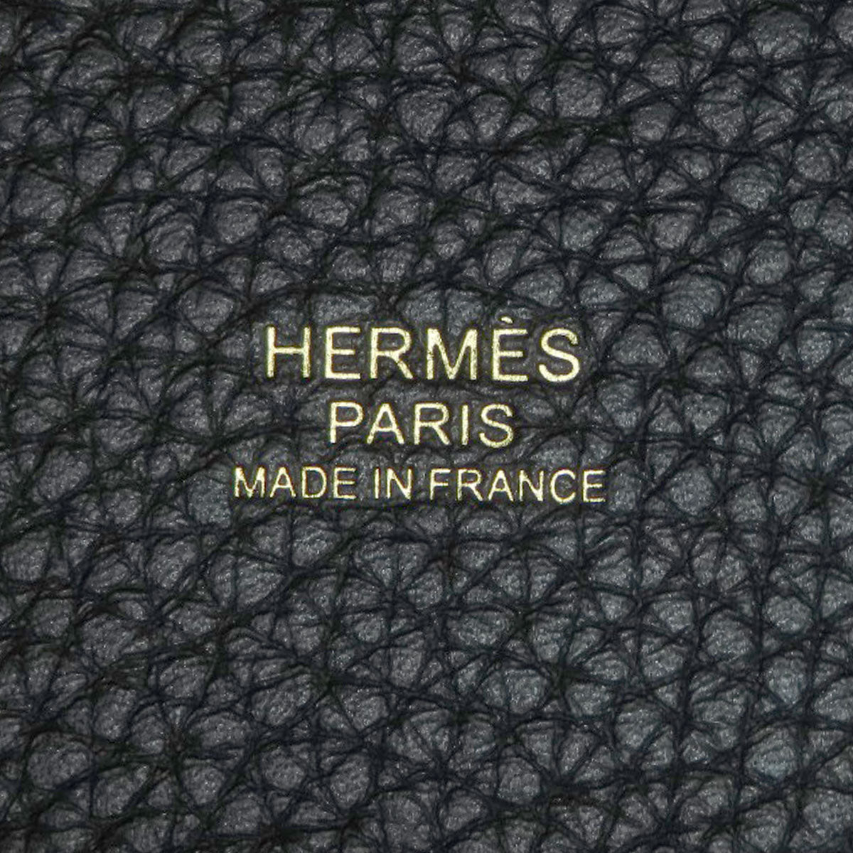 Hermes Handbag Taurillon Clemence Black Picotin Lock Pm Gold Metal Women Used Authentic