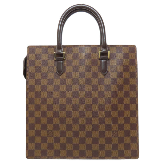 Louis Vuitton Tote Bag N51145 Damier Canvas Brown Venice Pm Women Used Authentic