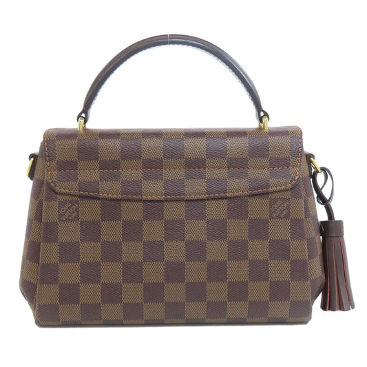 Louis Vuitton Tote Bag N53000 Damier Canvas Brown Croisette Women Used Authentic