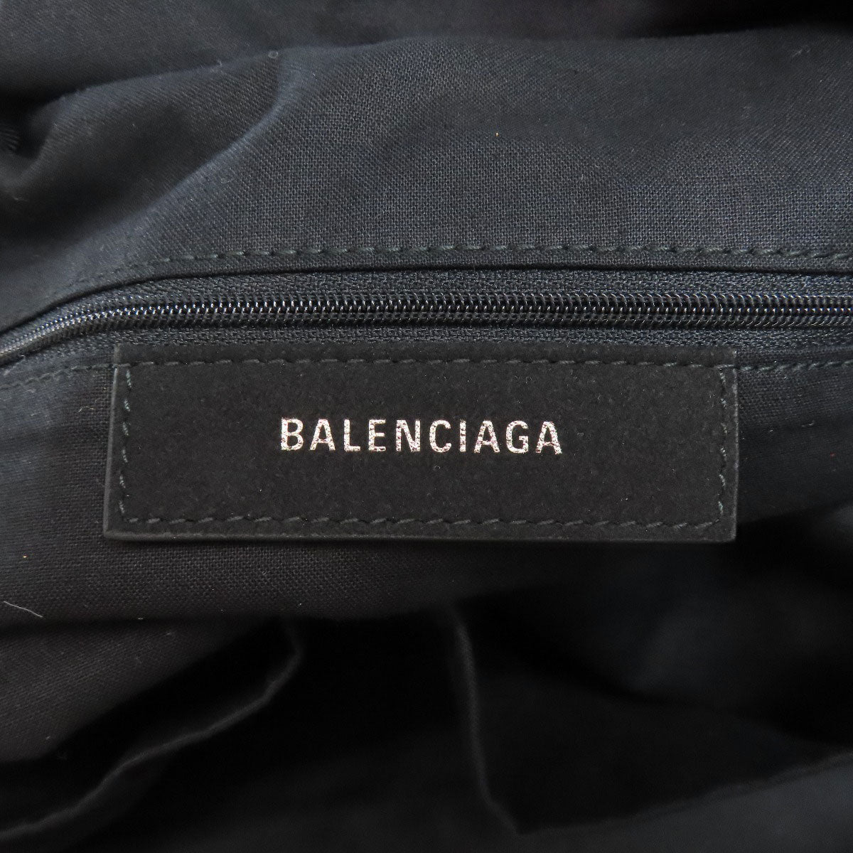 Balenciaga Backpack Nylon Red Logo Women Used Authentic