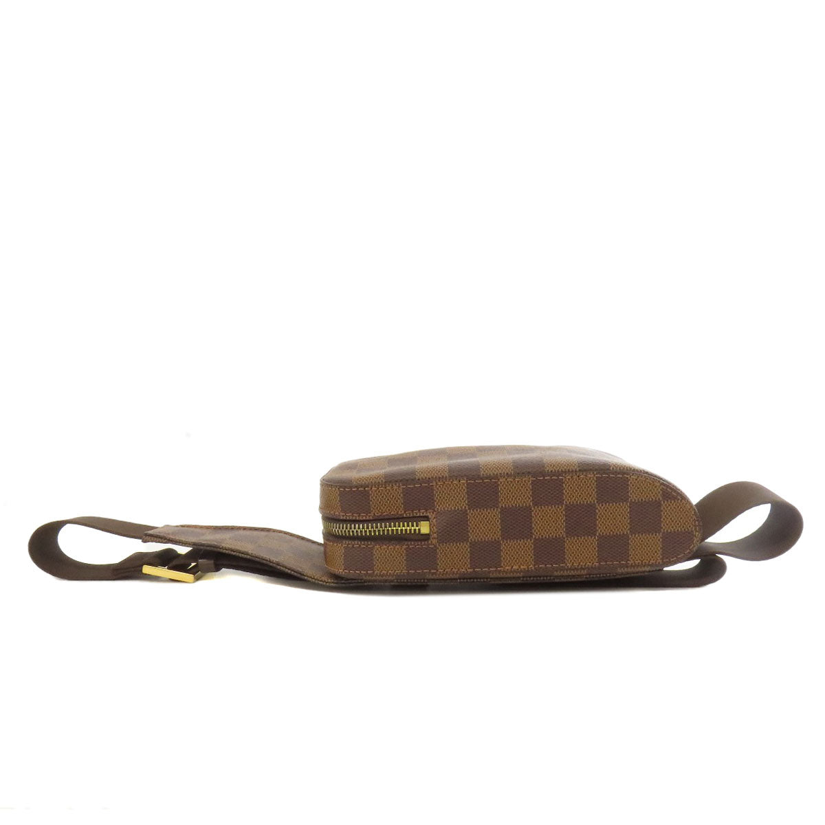 Louis Vuitton Sling Bag N51994 Damier Canvas Brown Geronimos Women Used Authentic