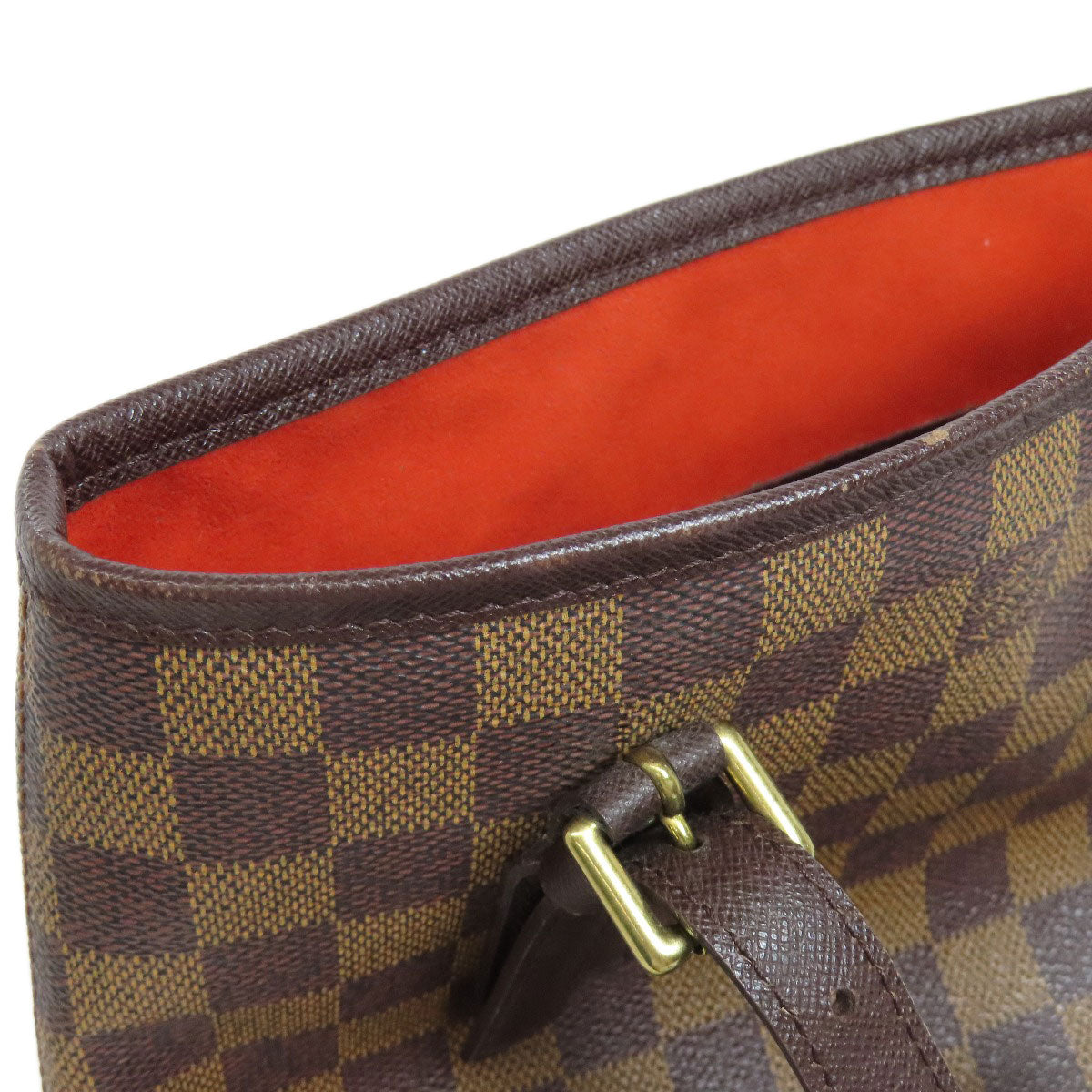 Louis Vuitton Tote Bag N42240 Damier Canvas Brown Male Women Used Authentic