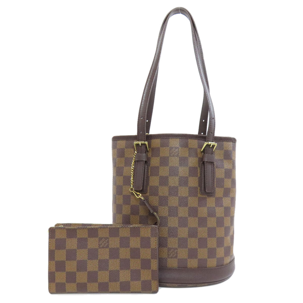 Louis Vuitton Tote Bag N42240 Damier Canvas Brown Male Women Used Authentic