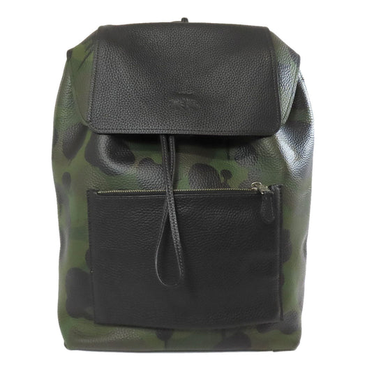 Coach Backpack 72000 Leather Green Camouflage