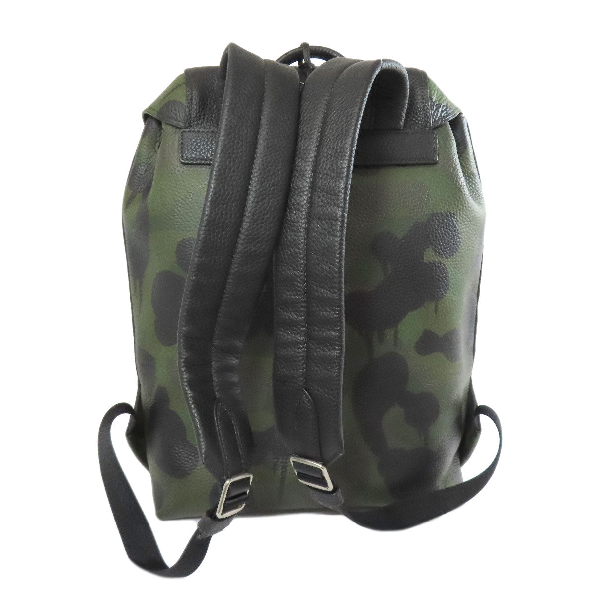 Coach Backpack 72000 Leather Green Camouflage