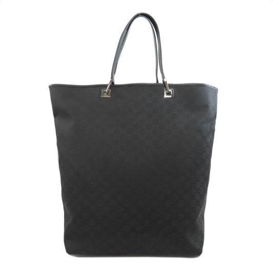 Gucci Tote Bag 269123 Canvas Black Gg Pattern Outlet Women Used Authentic