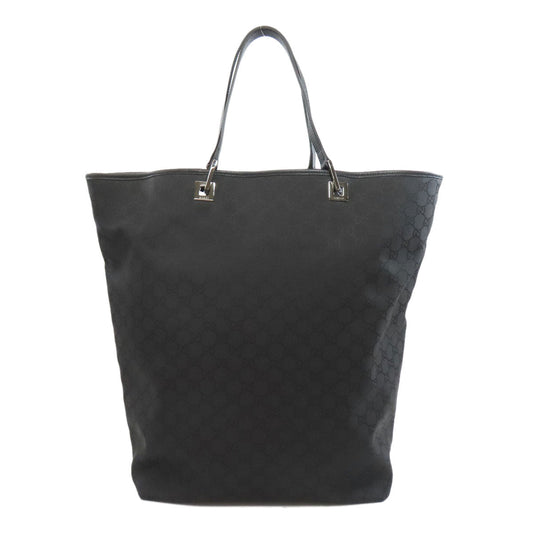 Gucci Tote Bag 269123 Canvas Black Gg Pattern Outlet Women Used Authentic