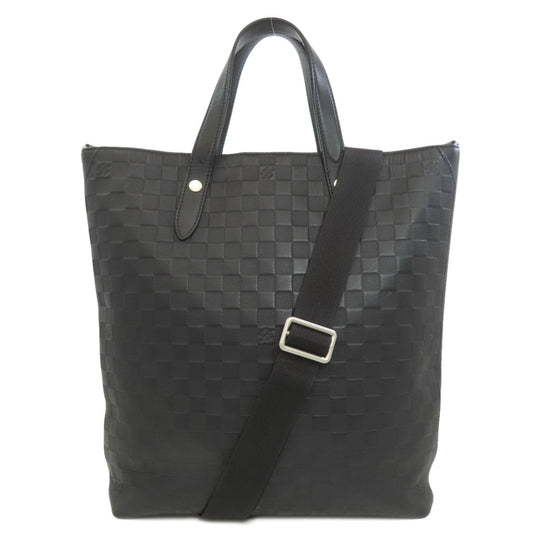 Louis Vuitton Tote Bag N40001 Damier Anfini Black Apollo Tote Women Used Authentic