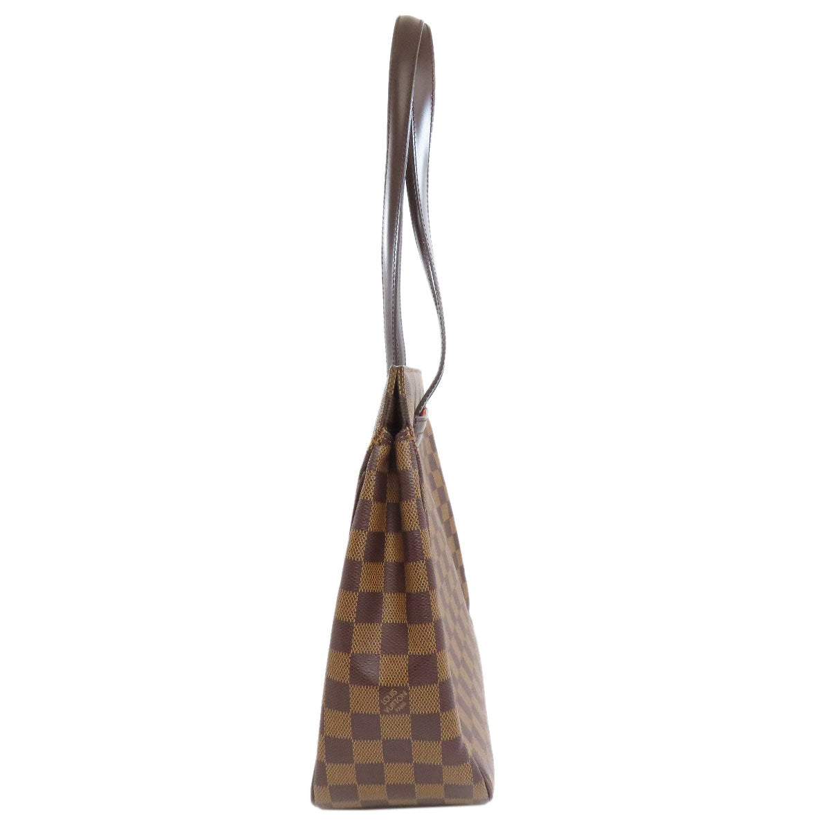 Louis Vuitton Tote Bag N51123 Damier Canvas Brown Parioli Pm Women Used Authentic