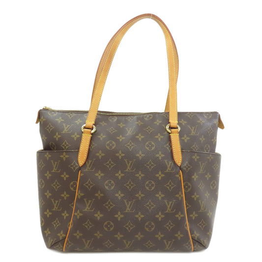 Louis Vuitton Tote Bag M41015 Monogram Canvas Brown Totally Mm Women Used Authentic