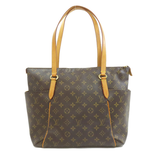 Louis Vuitton Tote Bag M41015 Monogram Canvas Brown Totally Mm Women Used Authentic