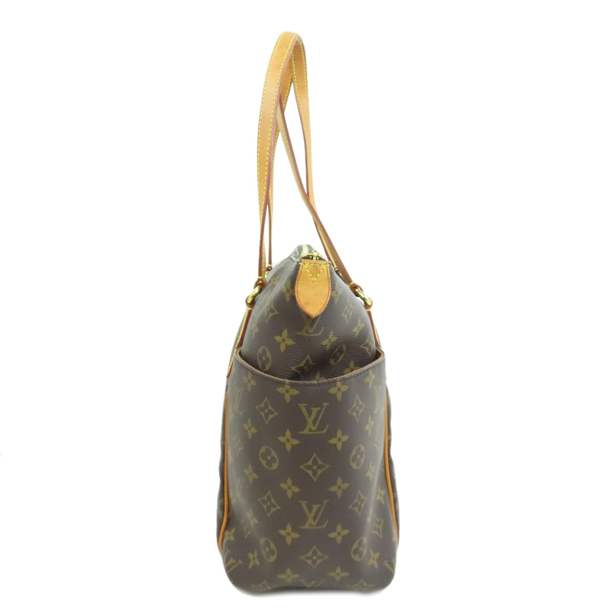 Louis Vuitton Tote Bag M41015 Monogram Canvas Brown Totally Mm Women Used Authentic