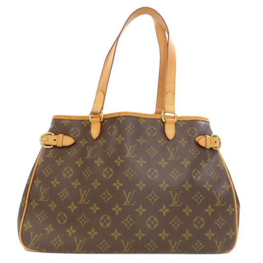 Louis Vuitton Tote Bag M51154 Monogram Canvas Brown Batignolles Horizontal Women Used Authentic