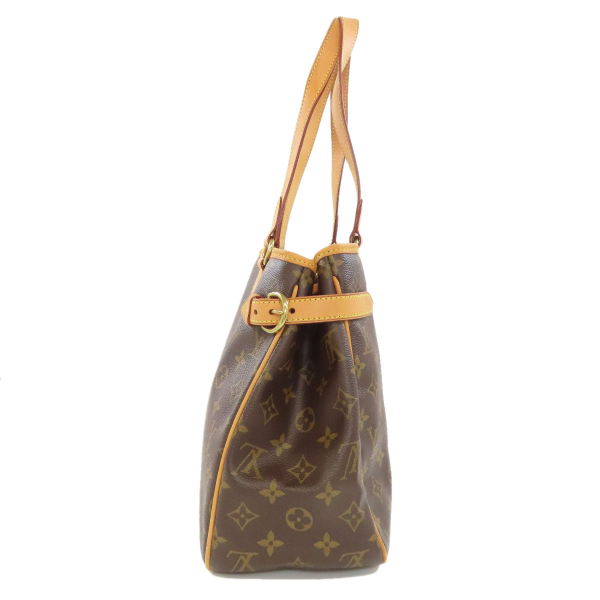 Louis Vuitton Tote Bag M51154 Monogram Canvas Brown Batignolles Horizontal Women Used Authentic