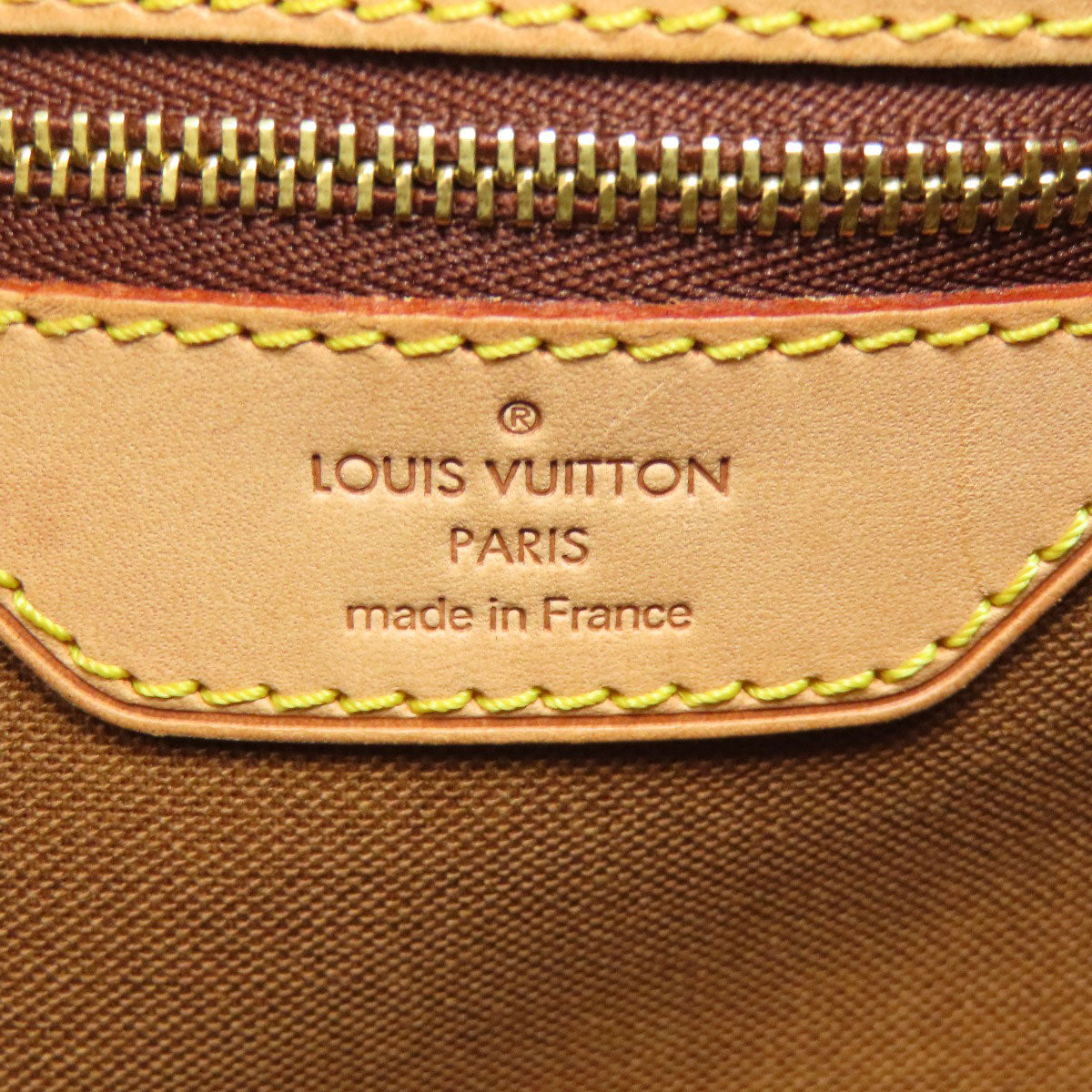 Louis Vuitton Tote Bag M51154 Monogram Canvas Brown Batignolles Horizontal Women Used Authentic