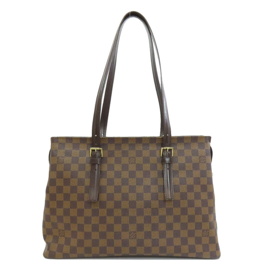 Louis Vuitton Tote Bag N51119 Damier Canvas Brown Chelsea Women Used Authentic