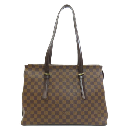 Louis Vuitton Tote Bag N51119 Damier Canvas Brown Chelsea Women Used Authentic