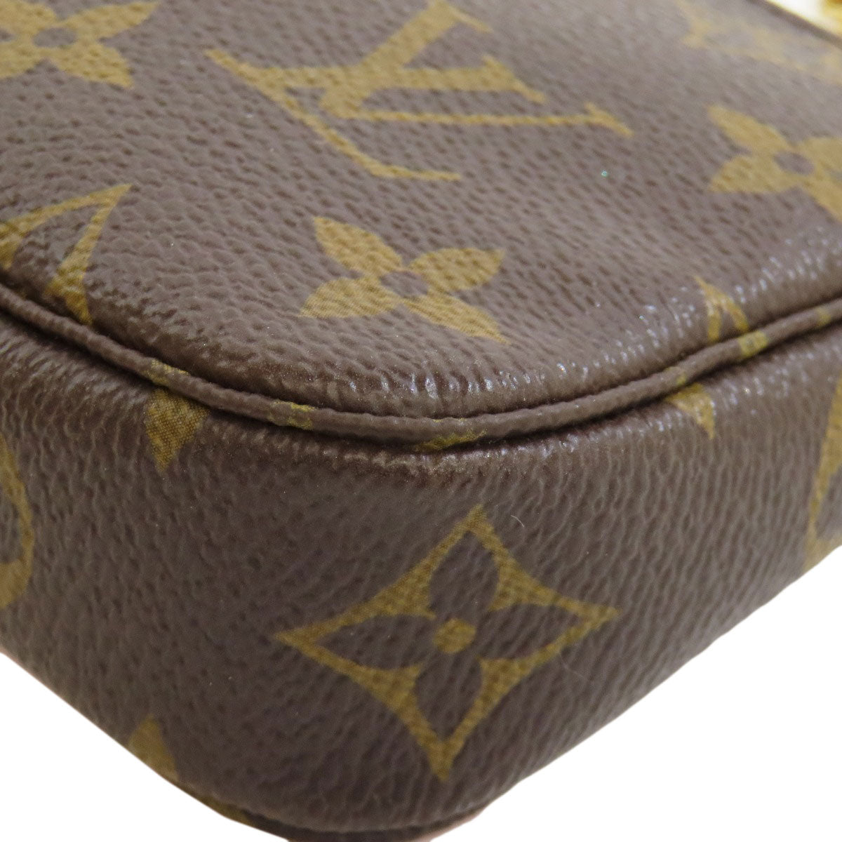 Louis Vuitton Accessory Pouch M62087 Monogram Canvas Brown Mini Pochettes & Accessories Giraffe Women Used Authentic