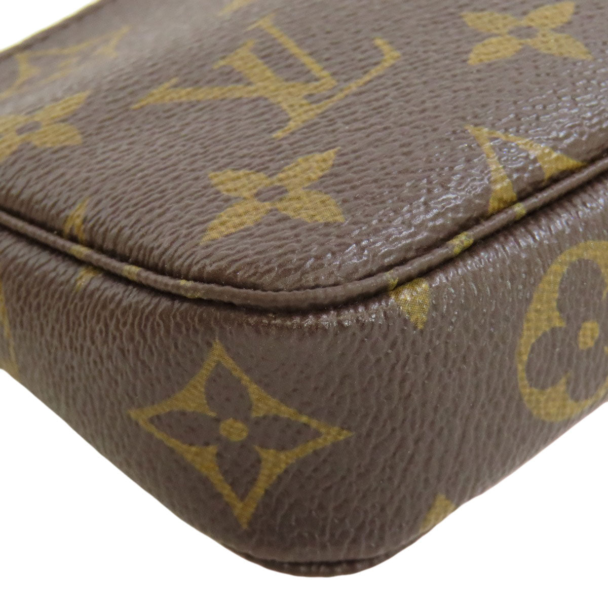 Louis Vuitton Accessory Pouch M62087 Monogram Canvas Brown Mini Pochettes & Accessories Giraffe Women Used Authentic