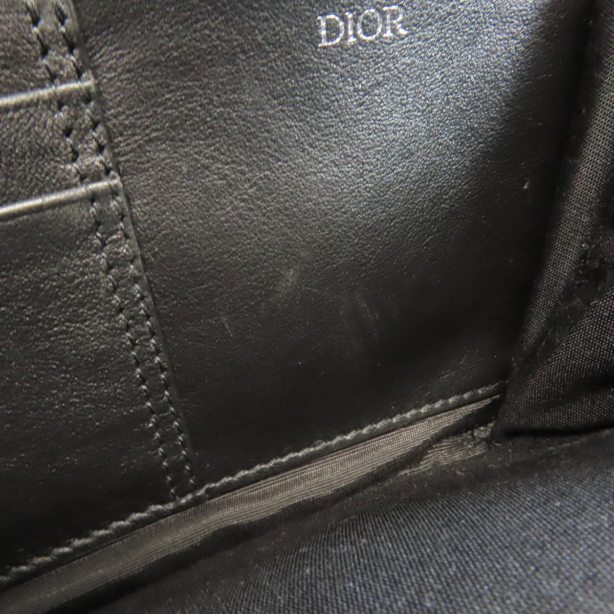 Christian Dior Shoulder Bag Canvas Black Trotter Women Used Authentic