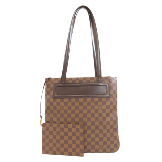 Louis Vuitton Tote Bag N51149 Damier Canvas Brown Clifton Women Used Authentic