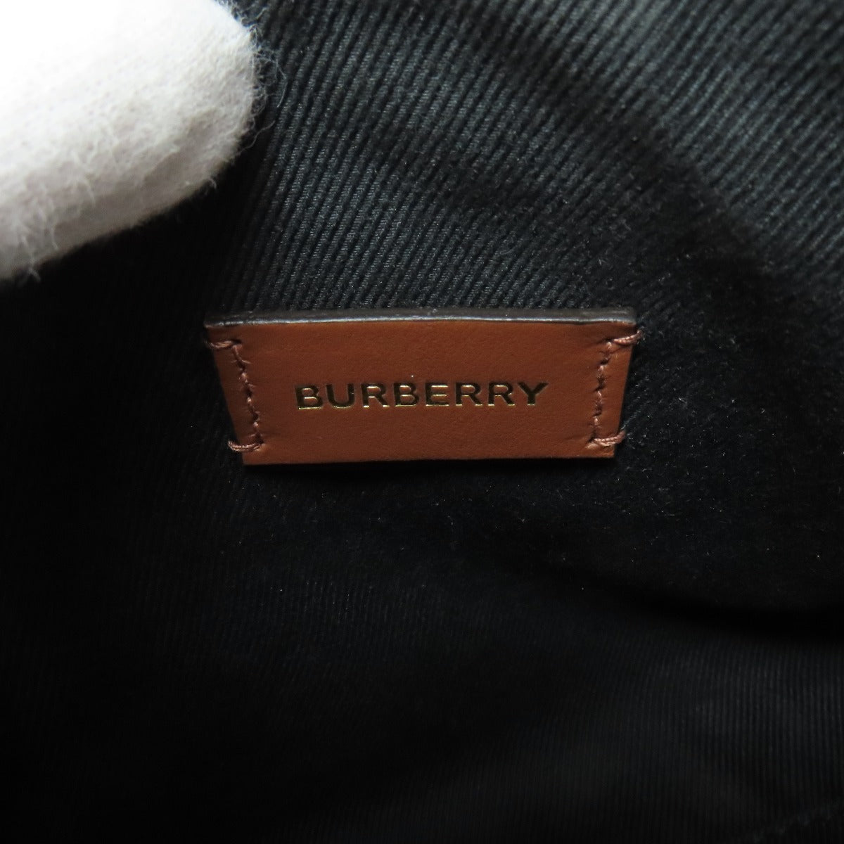 Burberry Handbag Pvc Brown