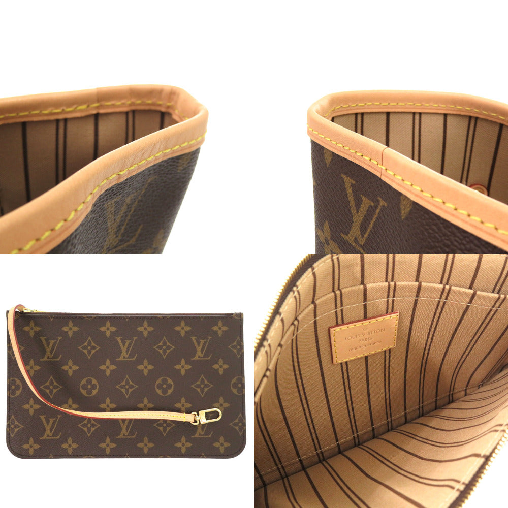 Louis Vuitton Tote Bag M40995 Monogram Canvas Brown Monogram New Neverfull Mm Women Used Authentic