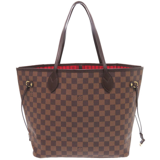 Louis Vuitton Tote Bag N51105 Damier Canvas Brown Damier Neverfull Mm Women Used Authentic