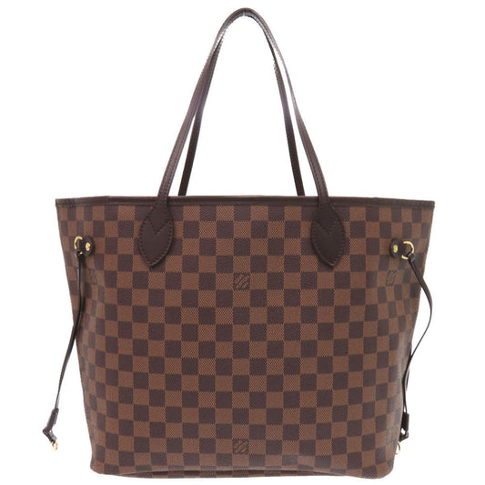 Louis Vuitton Tote Bag N51105 Damier Canvas Brown Damier Neverfull Mm Women Used Authentic