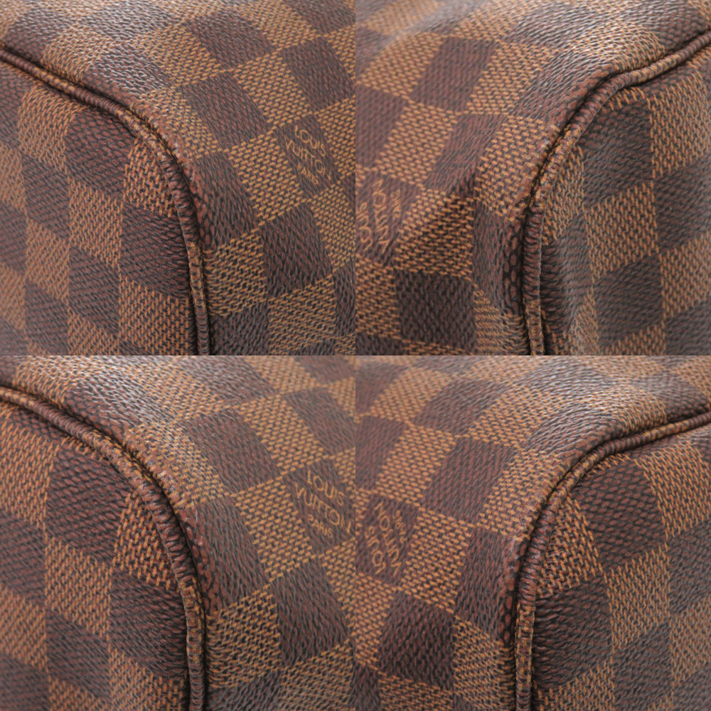 Louis Vuitton Tote Bag N51105 Damier Canvas Brown Damier Neverfull Mm Women Used Authentic