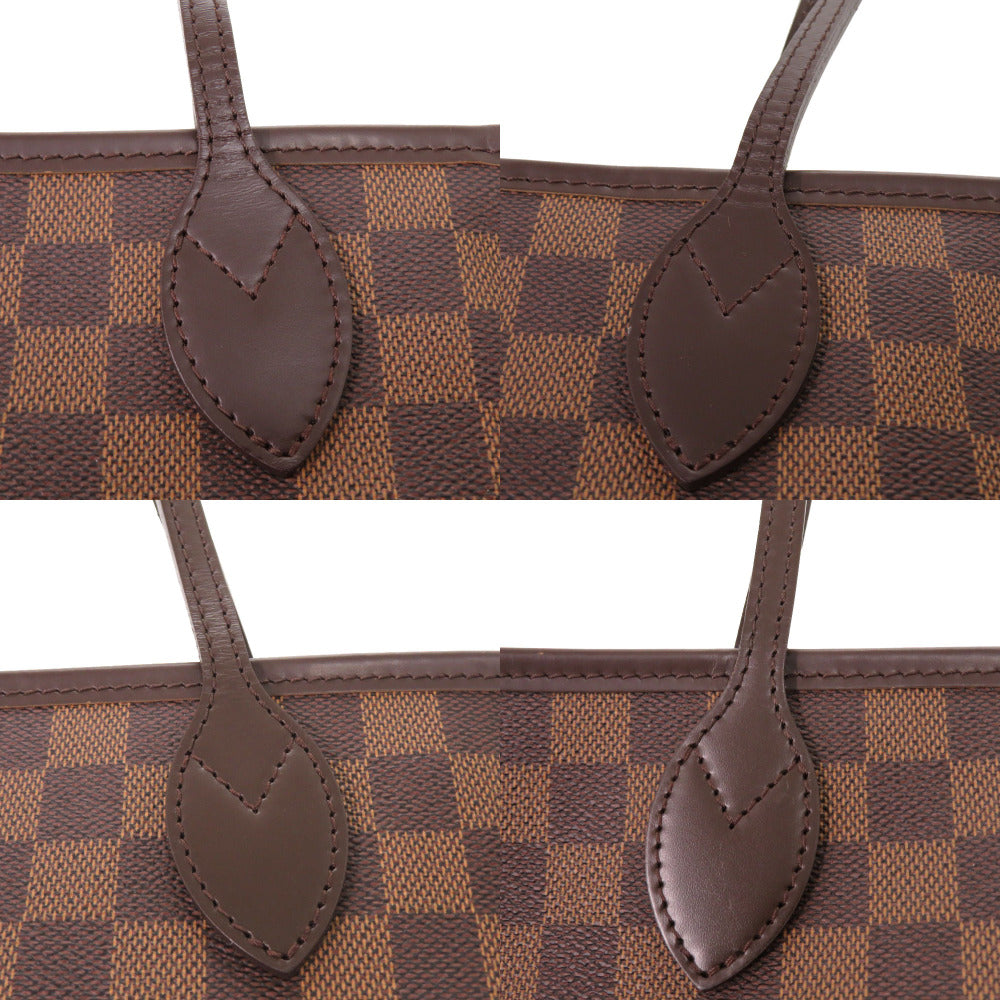 Louis Vuitton Tote Bag N51105 Damier Canvas Brown Damier Neverfull Mm Women Used Authentic