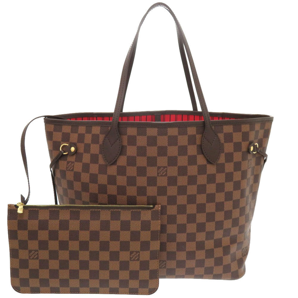 Louis Vuitton Tote Bag N41358 Damier Canvas Slys Damier New Neverfull Mm Women Secondhand Authentic