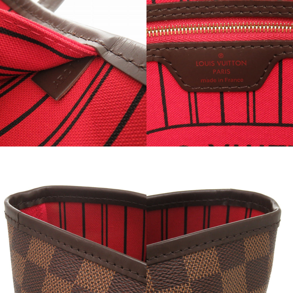 Louis Vuitton Tote Bag N41358 Damier Canvas Slys Damier New Neverfull Mm Women Secondhand Authentic