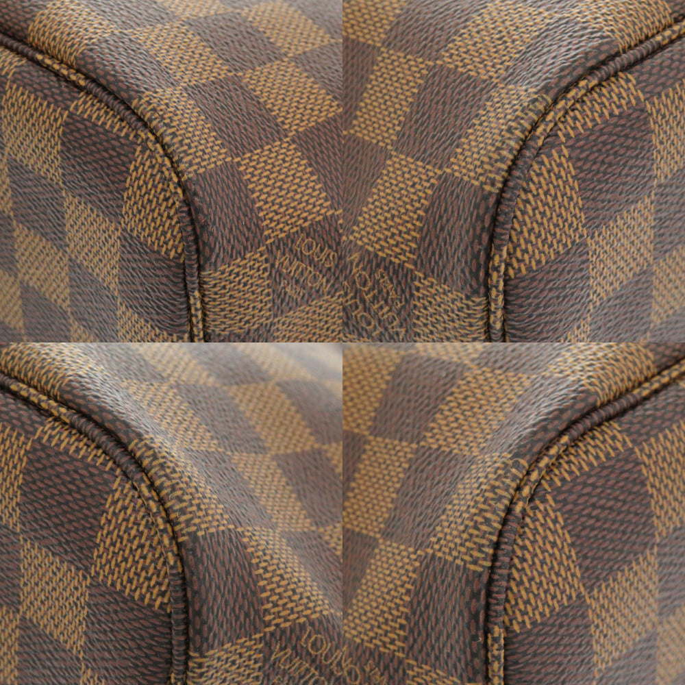 Louis Vuitton Tote Bag N51109 Damier Canvas Brown Damier Never Full Pm Women Secondhand Authentic