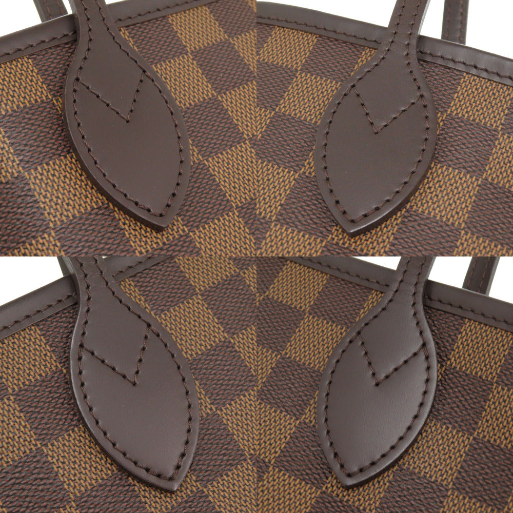 Louis Vuitton Tote Bag N51109 Damier Canvas Brown Damier Never Full Pm Women Secondhand Authentic