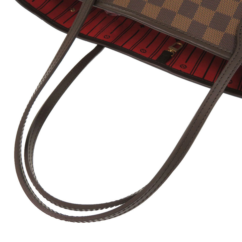 Louis Vuitton Tote Bag N51105 Damier Canvas Brown Damier Neverfull Mm Women Secondhand Authentic