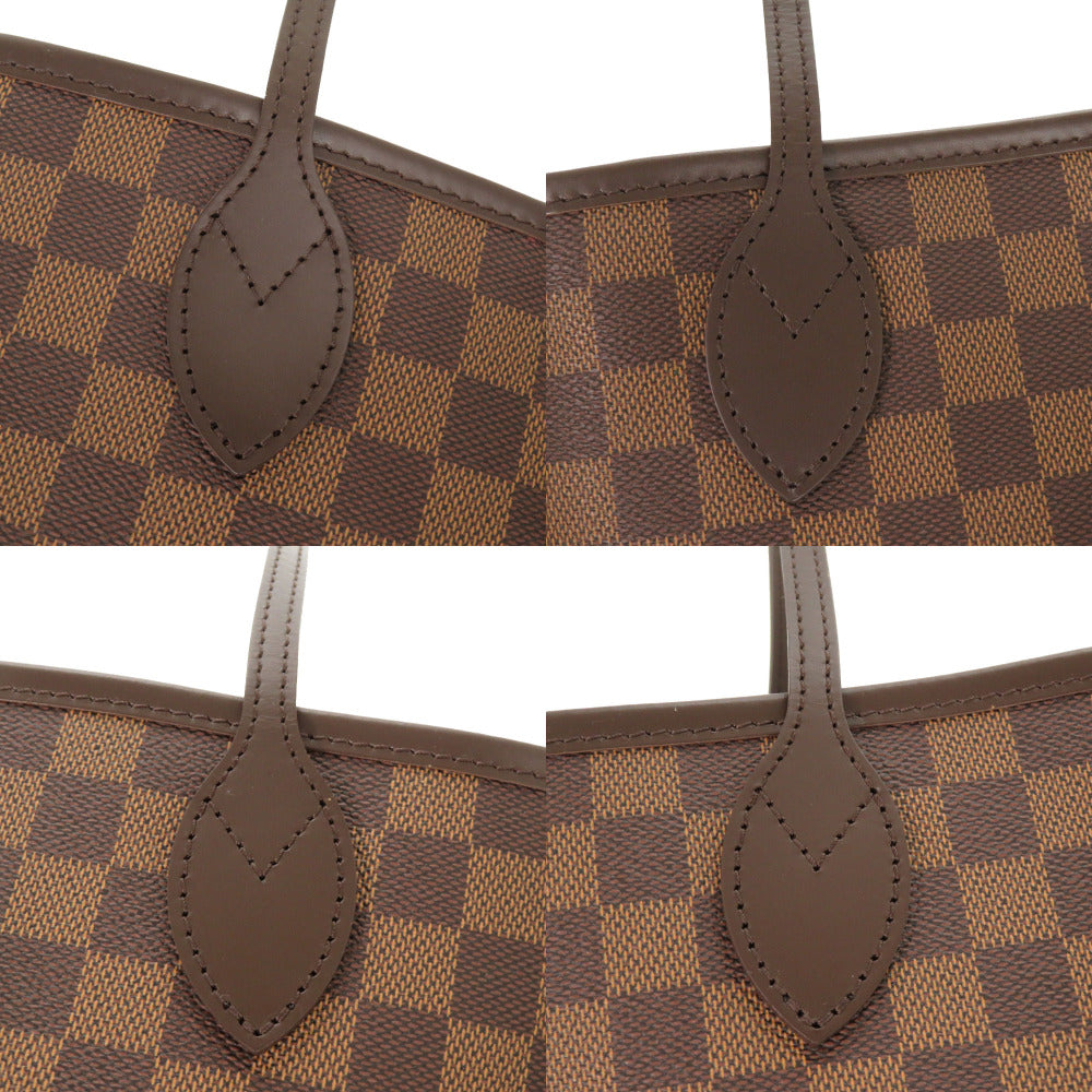 Louis Vuitton Tote Bag N51105 Damier Canvas Brown Damier Neverfull Mm Women Secondhand Authentic