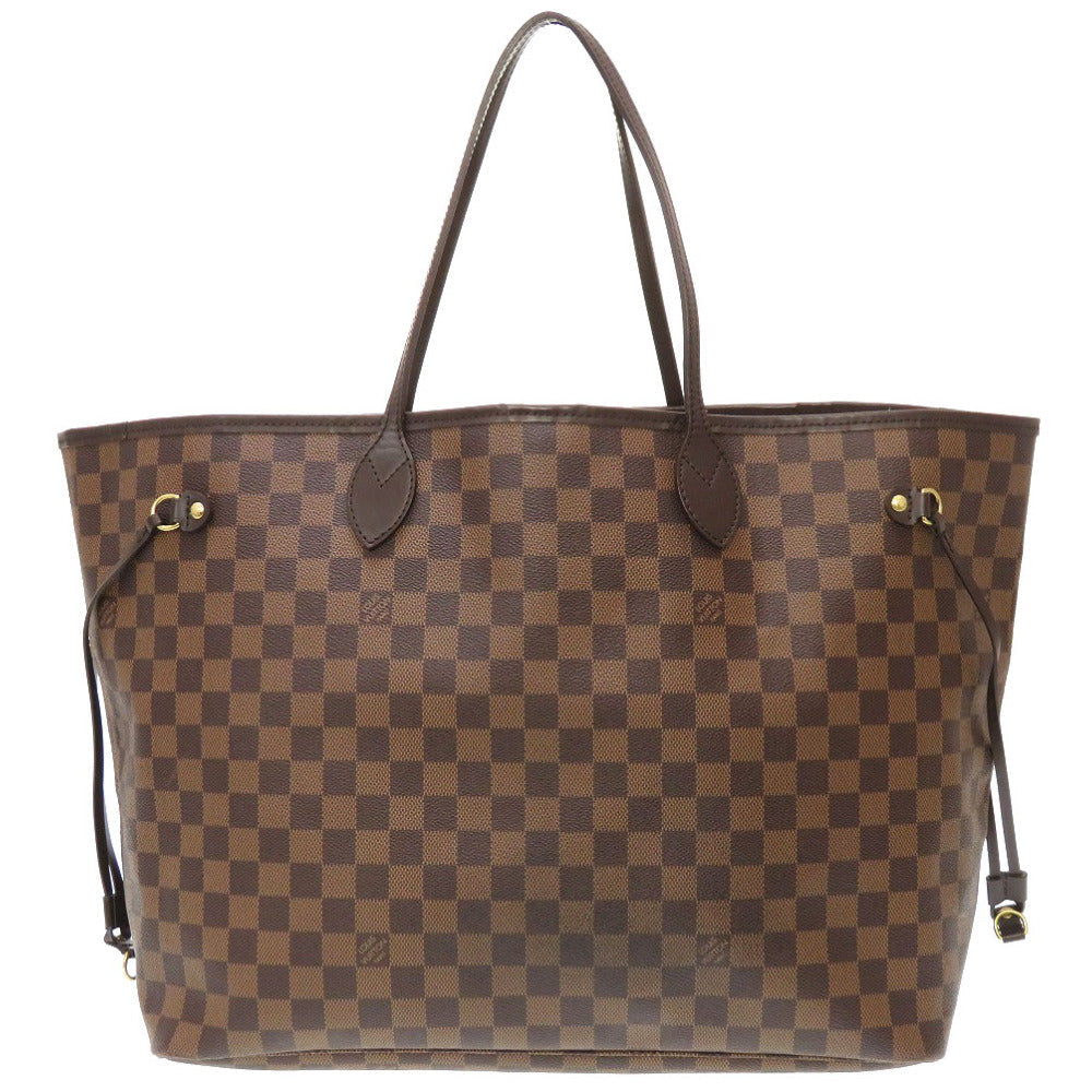 Louis Vuitton Tote Bag N51106 Damier Canvas Brown Damier Neverfull Gm Women Used Authentic