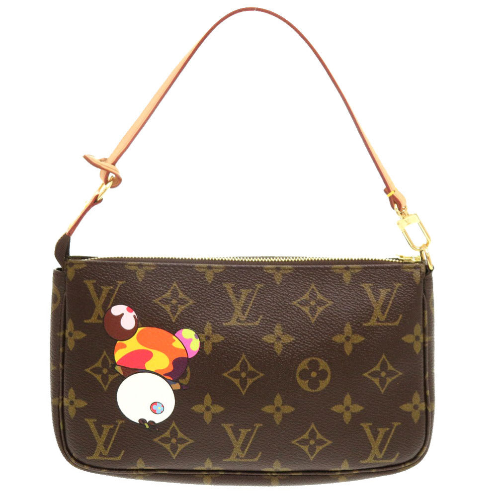 Louis Vuitton Pouch M51981 Monogram Canvas Brown Accessory Pouch Monogram Panda Pochette Accessoires Women Used Authentic