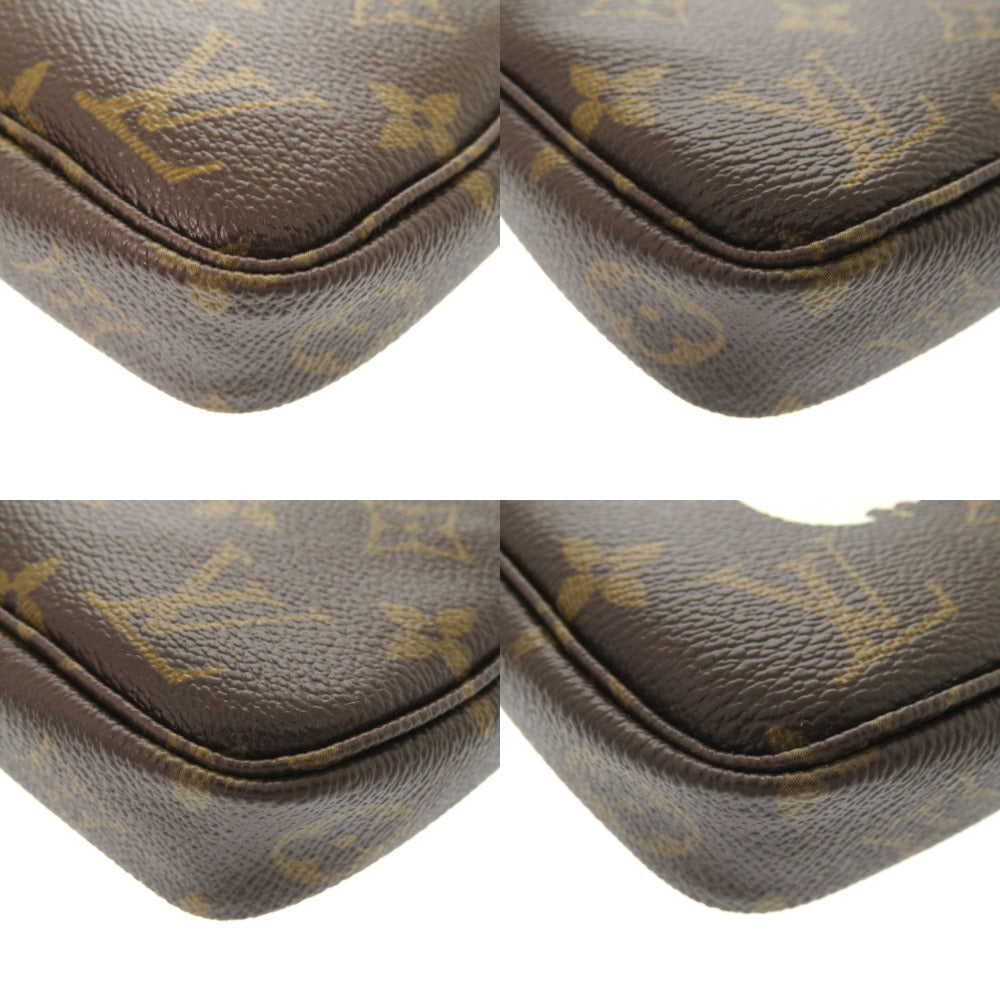 Louis Vuitton Pouch M51981 Monogram Canvas Brown Accessory Pouch Monogram Panda Pochette Accessoires Women Used Authentic