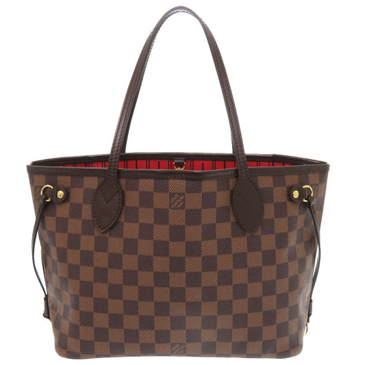 Louis Vuitton Tote Bag N51109 Damier Canvas Brown Damier Never Full Pm Women Used Authentic