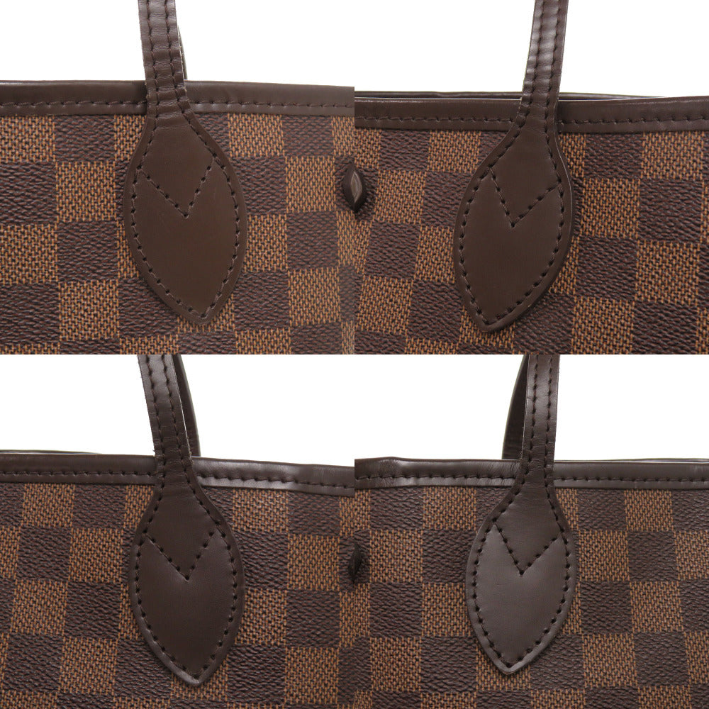 Louis Vuitton Tote Bag N51109 Damier Canvas Brown Damier Never Full Pm Women Used Authentic