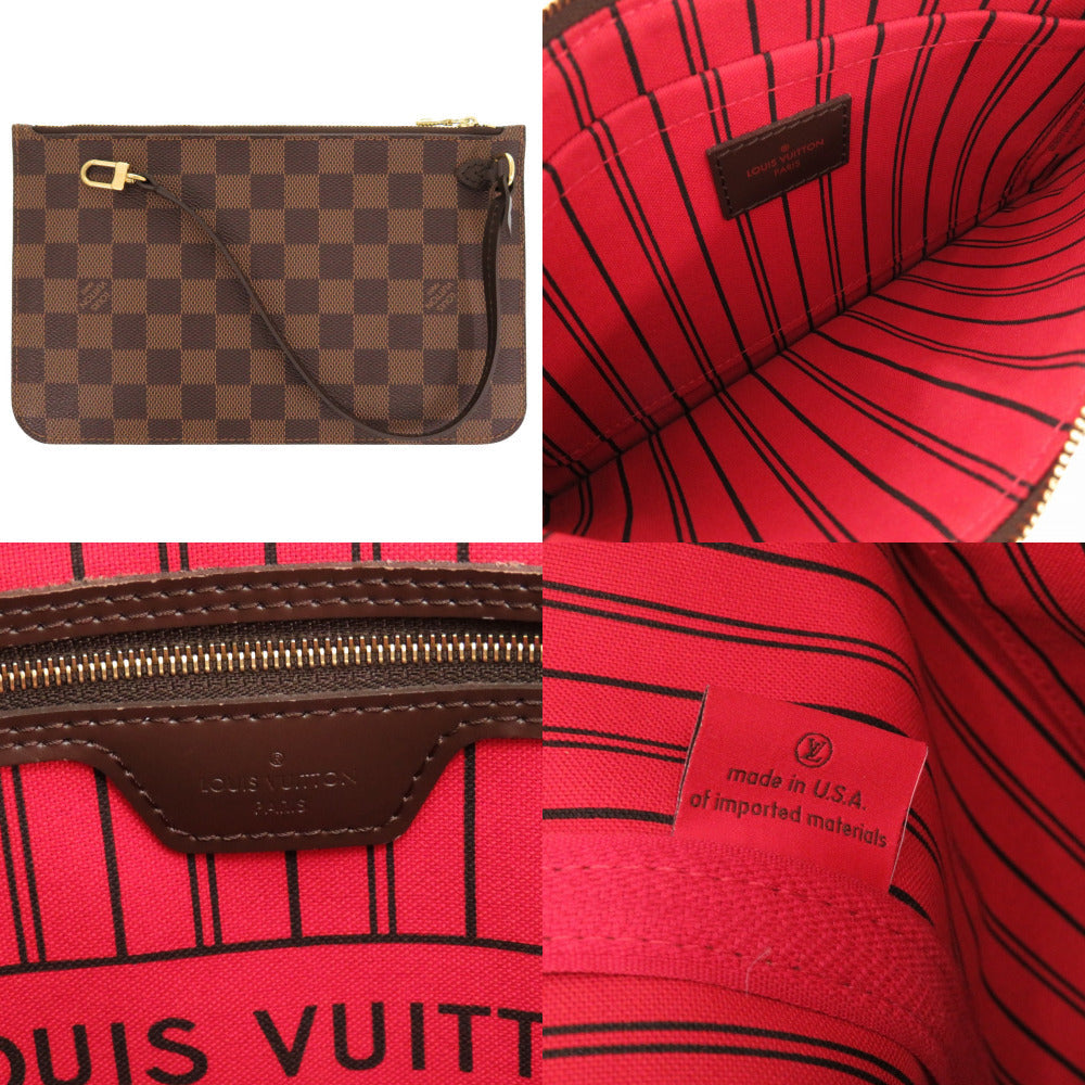 Louis Vuitton Tote Bag N41358 Damier Canvas Slys Damier New Neverfull Mm Women Secondhand Authentic